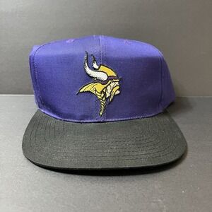 Vintage Annco Official NFL Minnesota Vikings SnapBack Hat Purple & Black